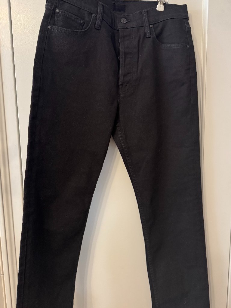 Mother The Tomcat Ankle Jeans Black Size 29